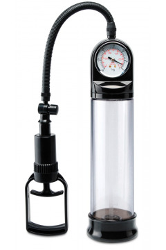 Penispumpe „Accu-Meter Power Pump“, mit Druckmesser