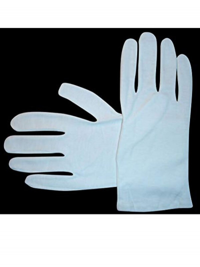 Satin-Handschuhe mit Anzieh-Schutz