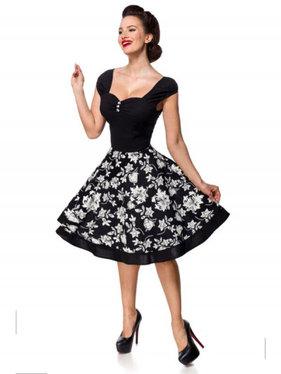 Vintage Vamp Kleid in Schwarz